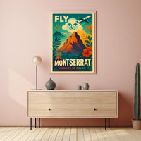 Fly to Montserrat Poster