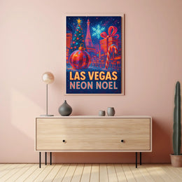Las Vegas Neon Noel Poster