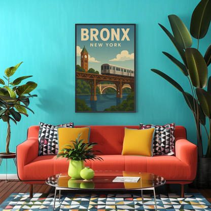 Bronx Bound: Crossing the Harlem River New York Poster