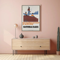 National Parks Tribute Vintage Travel Poster Print