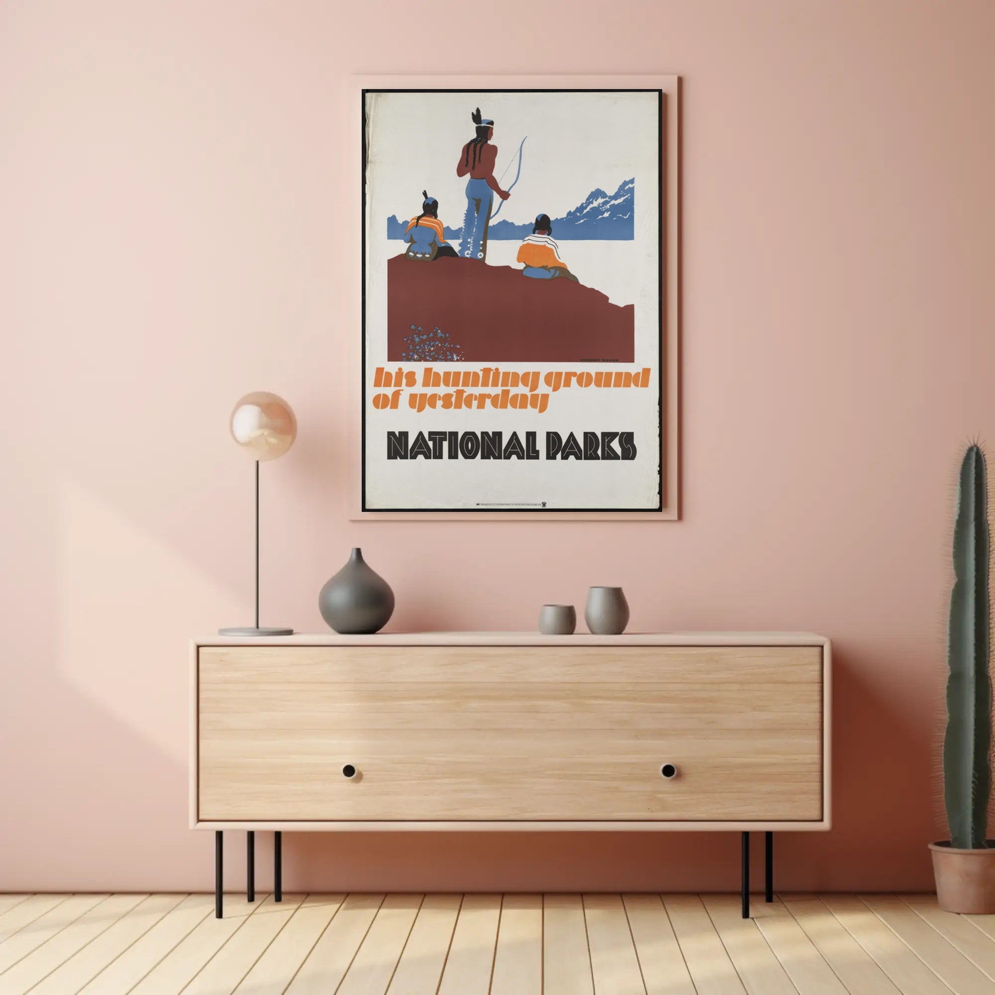 National Parks Tribute Vintage Travel Poster Print