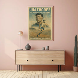 Jim Thorpe Legendary Athlete Poster