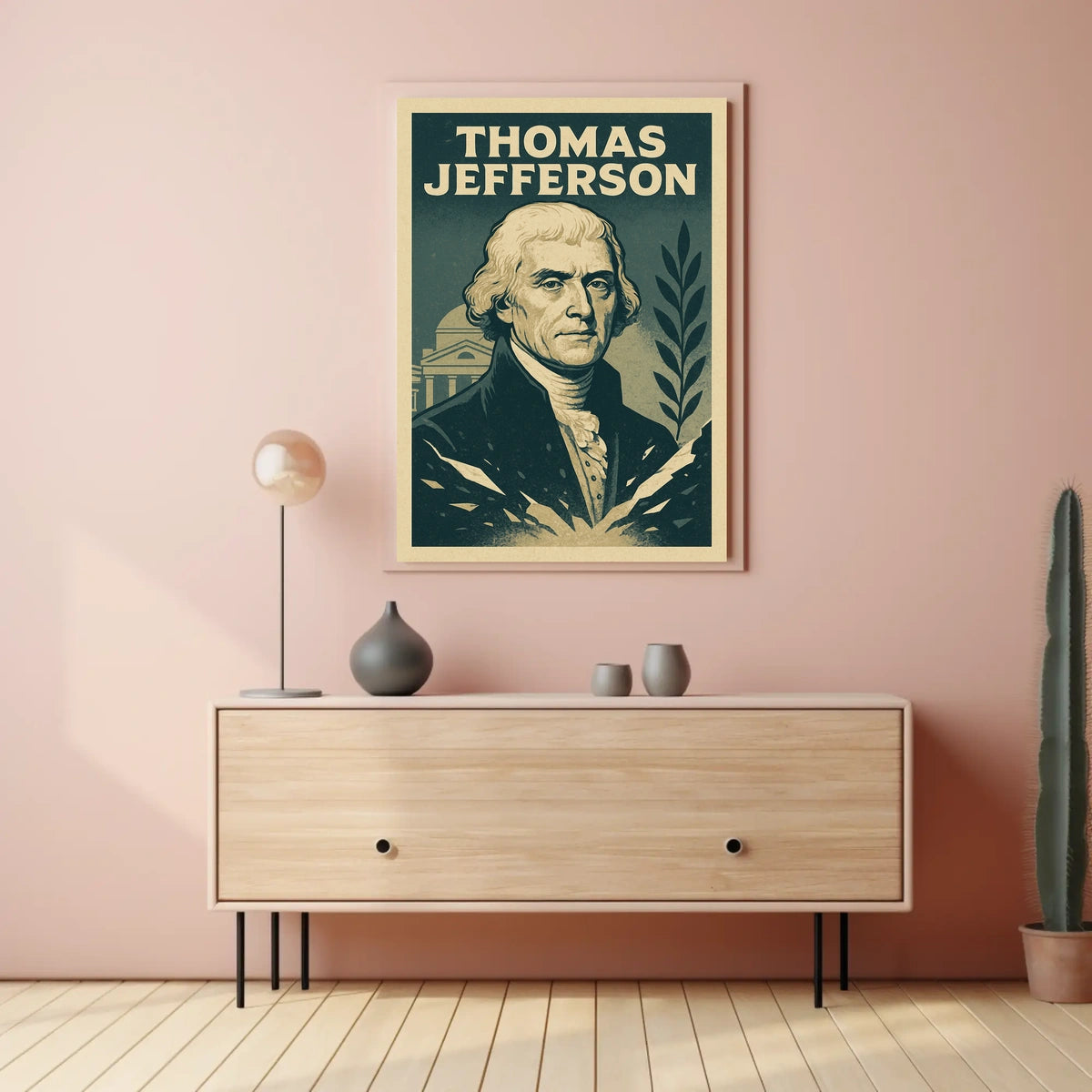 Thomas Jefferson Vintage Historical or Presidential Poster
