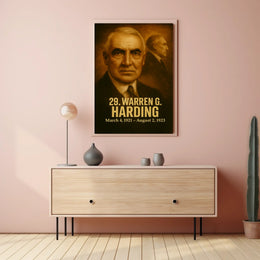 Warren G. Harding 29Th President Poster