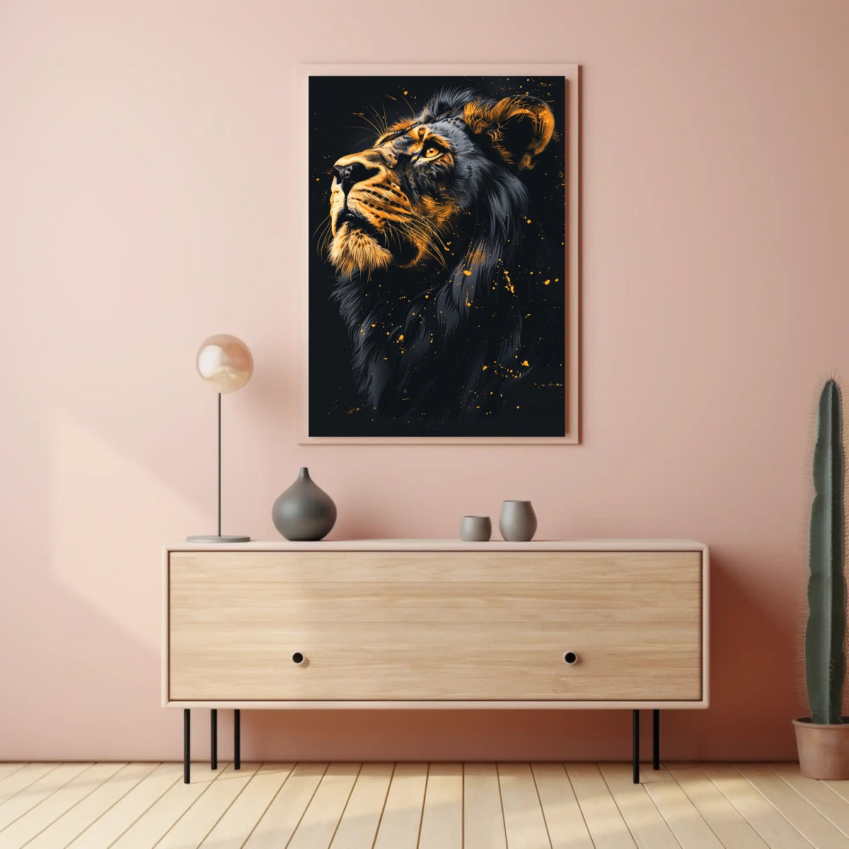 Majestic Lion Portrait Poster