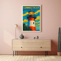 Connecticut Lighthouse Poster