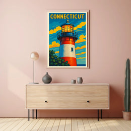 Connecticut Lighthouse Poster