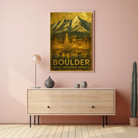 Boulder Rocky Mountain Sparkle Poster