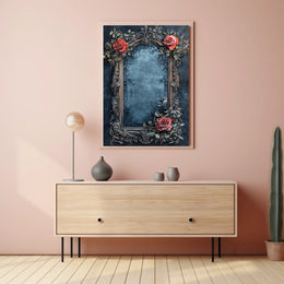Ornate Botanical Frame Art: A Heritage Poster