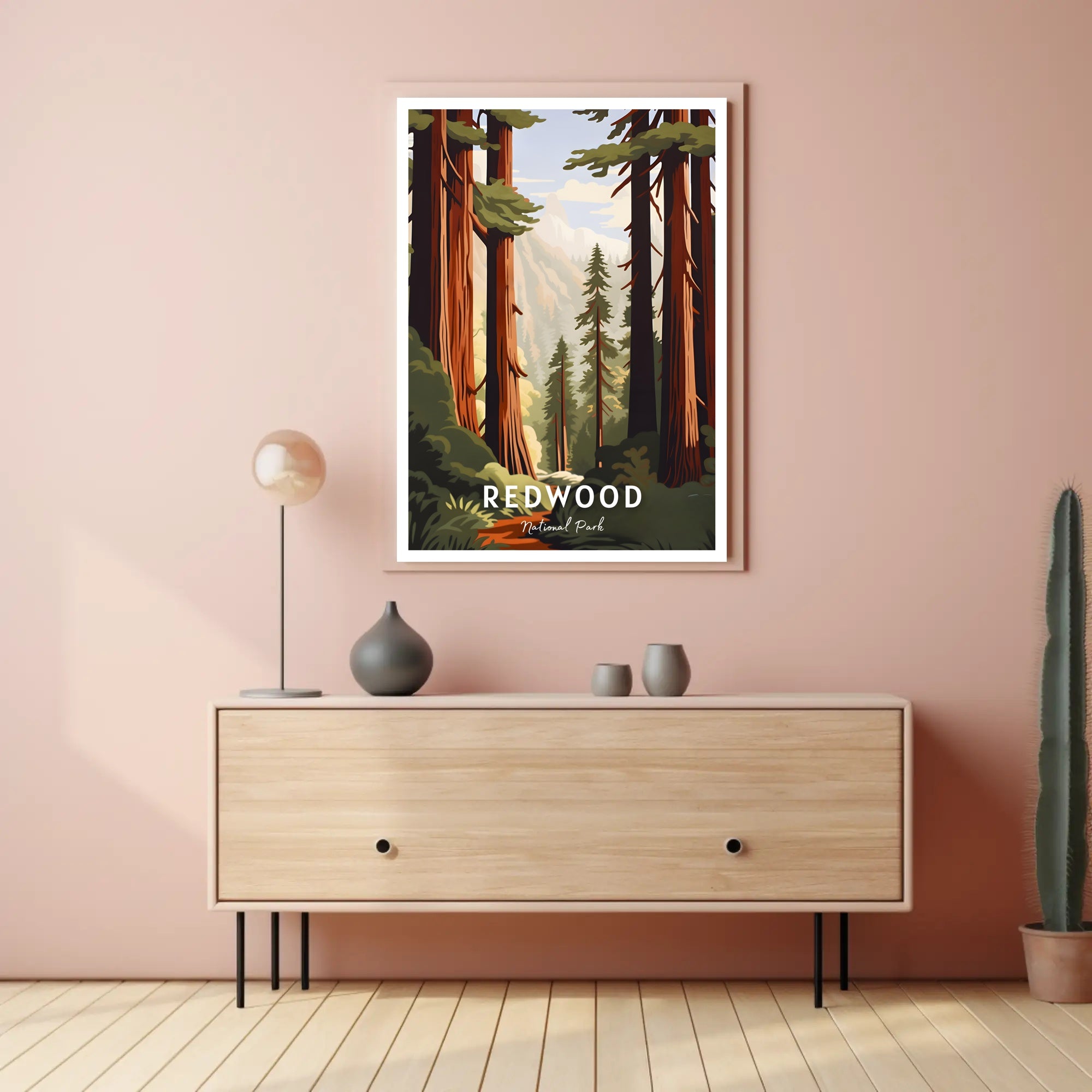 Redwood National Park Scenic Poster Wall Art