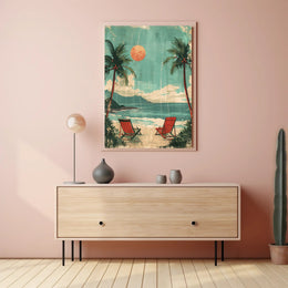 Panda's Watermelon Delight in Bamboo Forest Poster PosterGoat