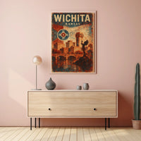 Wichita, Kansas A Vibrant Cityscape Poster