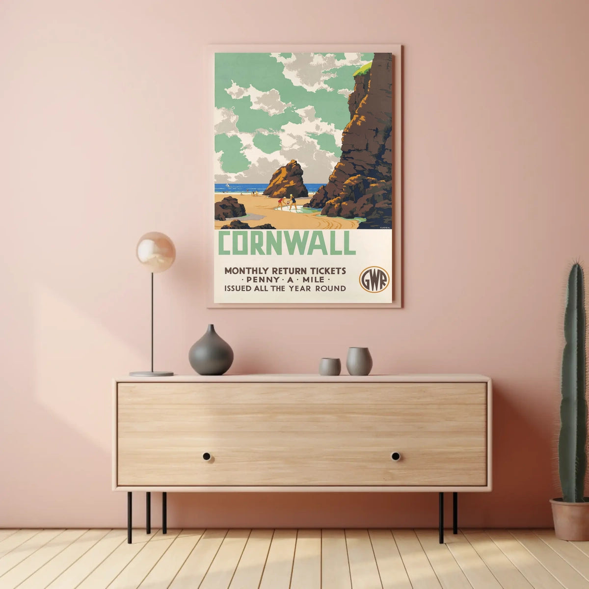 Cornwall Travel Promotion Poster