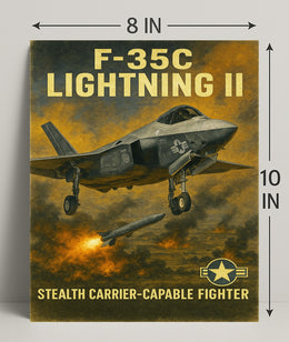 F-35C Lightning II Poster PosterGoat