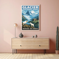 Glacier National Park See America Poster PosterGoat