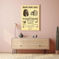 Harry Houdini Vintage Magic Cultural or Heritage Poster