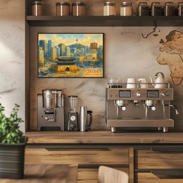 Seoul Cityscape Poster