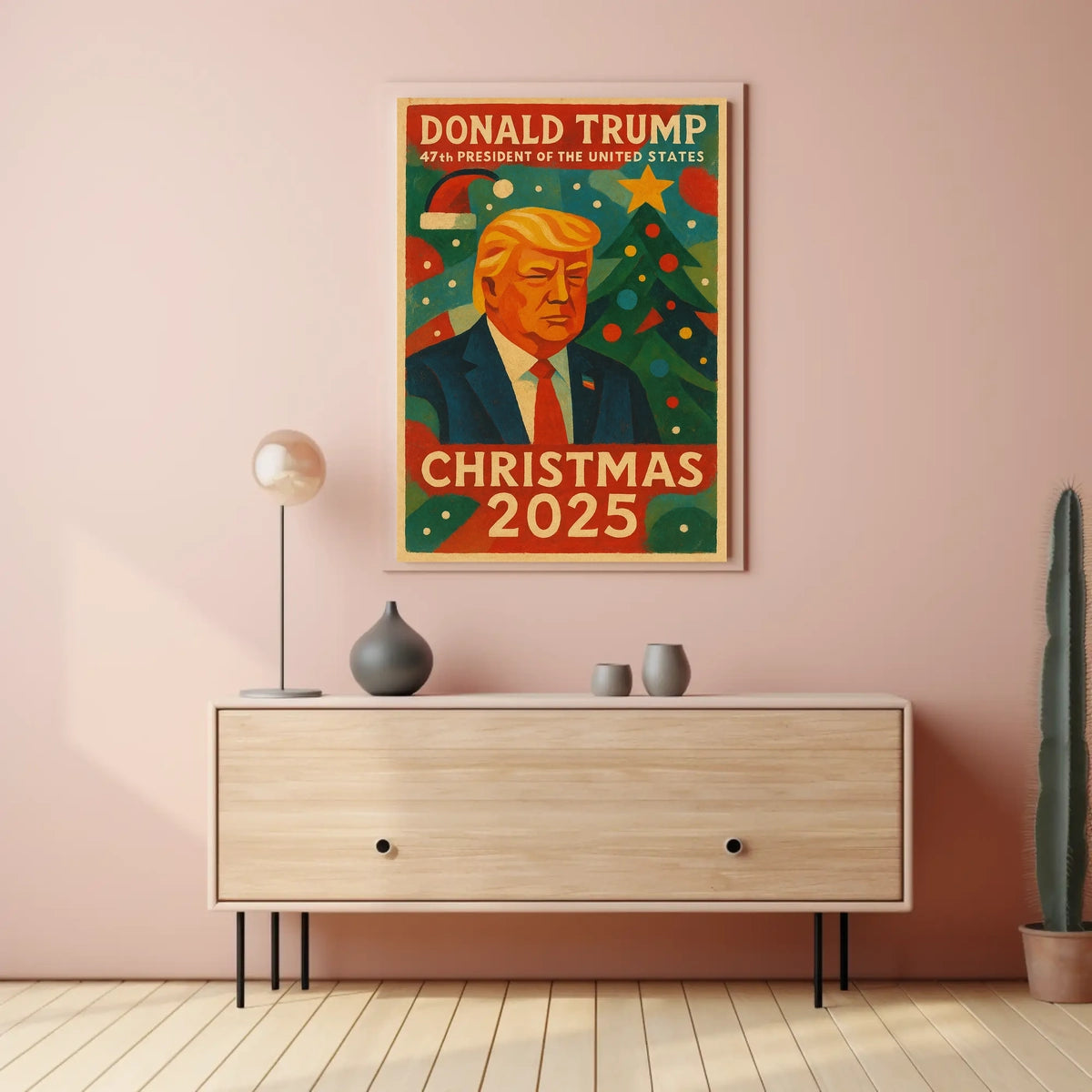 Donald Trump Christmas 2025 Political or Propaganda Poster