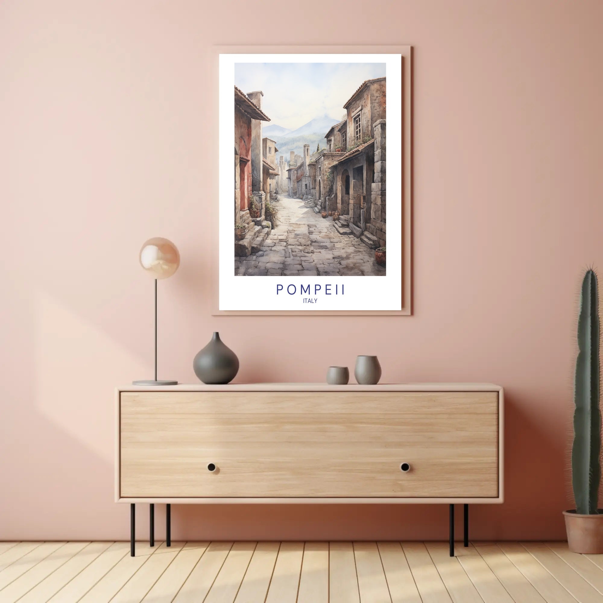 Pompeii Streetscape Poster PosterGoat
