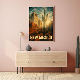 New Mexico Desert Landscape Poster