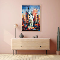The Statue Of Liberty In Modern Art Poster