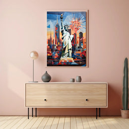 The Statue Of Liberty In Modern Art Poster