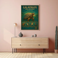 Galapagos Islands Natures Living Laboratory Poster