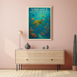Vibrance Beneath the Waves Poster