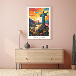 Rio de Janeiro Sunset Poster PosterGoat