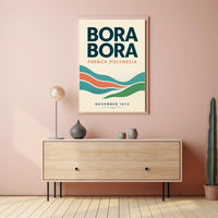 Bora Bora 1973 Vintage Travel Poster PosterGoat