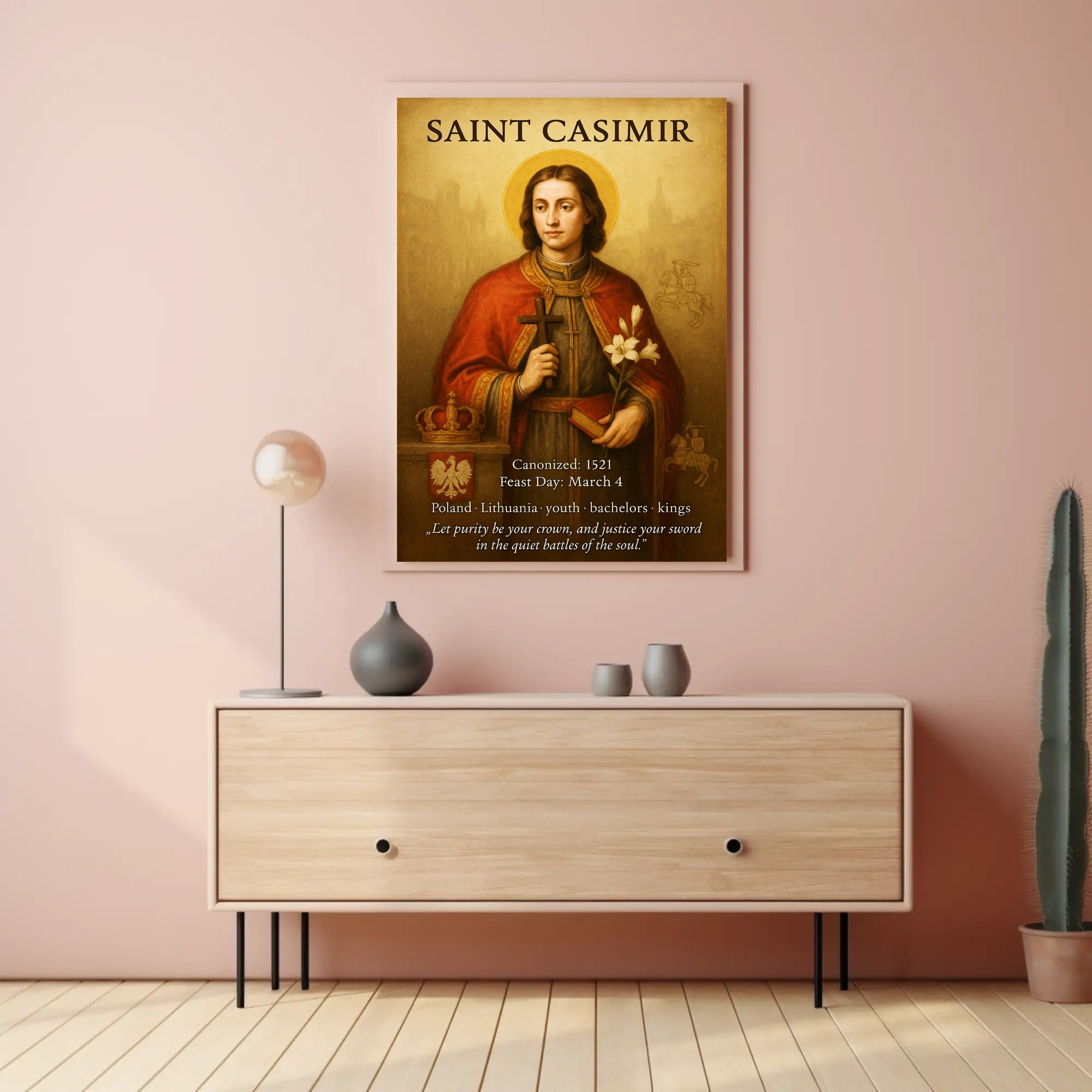 Saint Casimir Poster PosterGoat