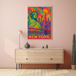 Vibrant New York Cityscape Poster