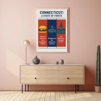Connecticut A State Of Firsts Poster