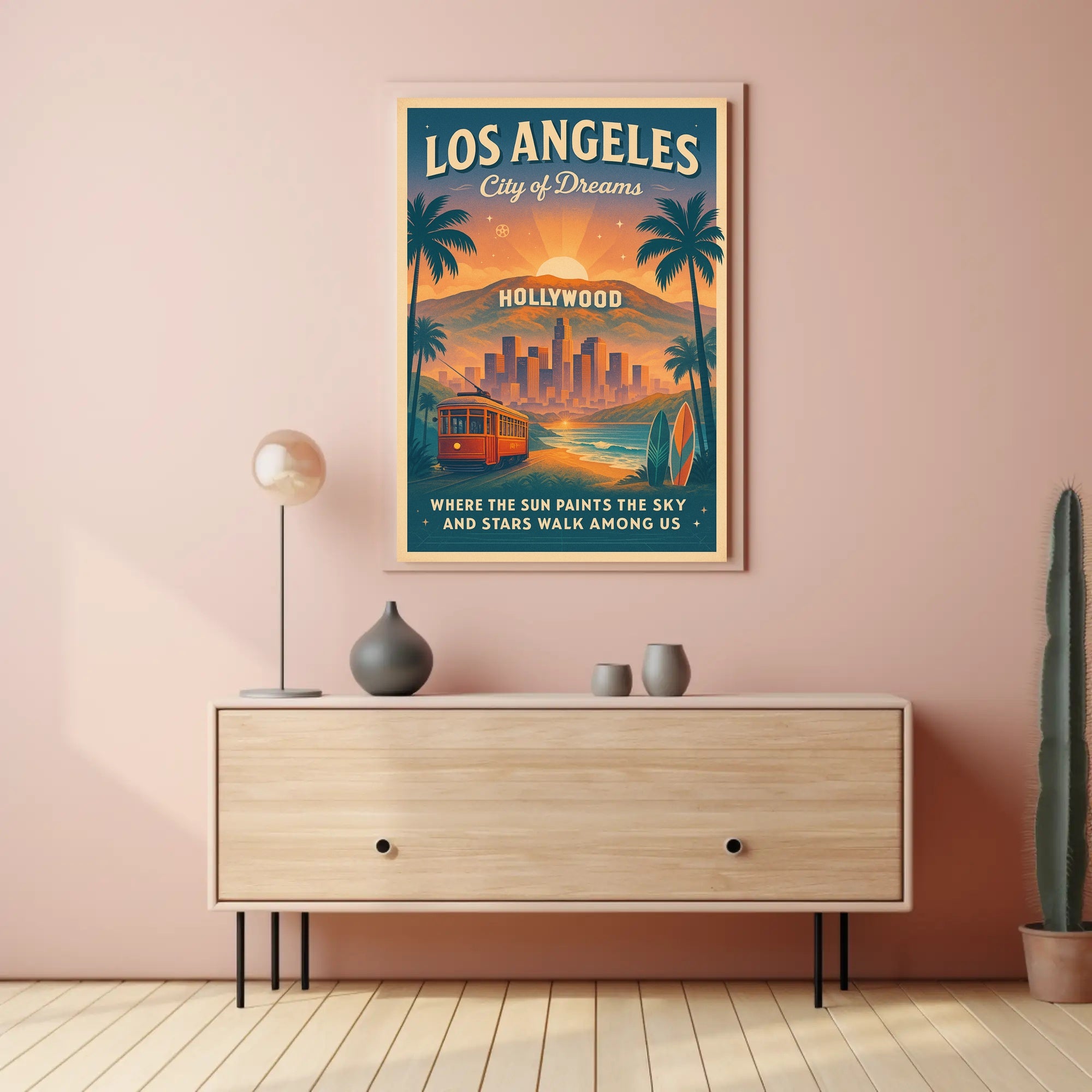 Los Angeles Dreamscape Travel Poster