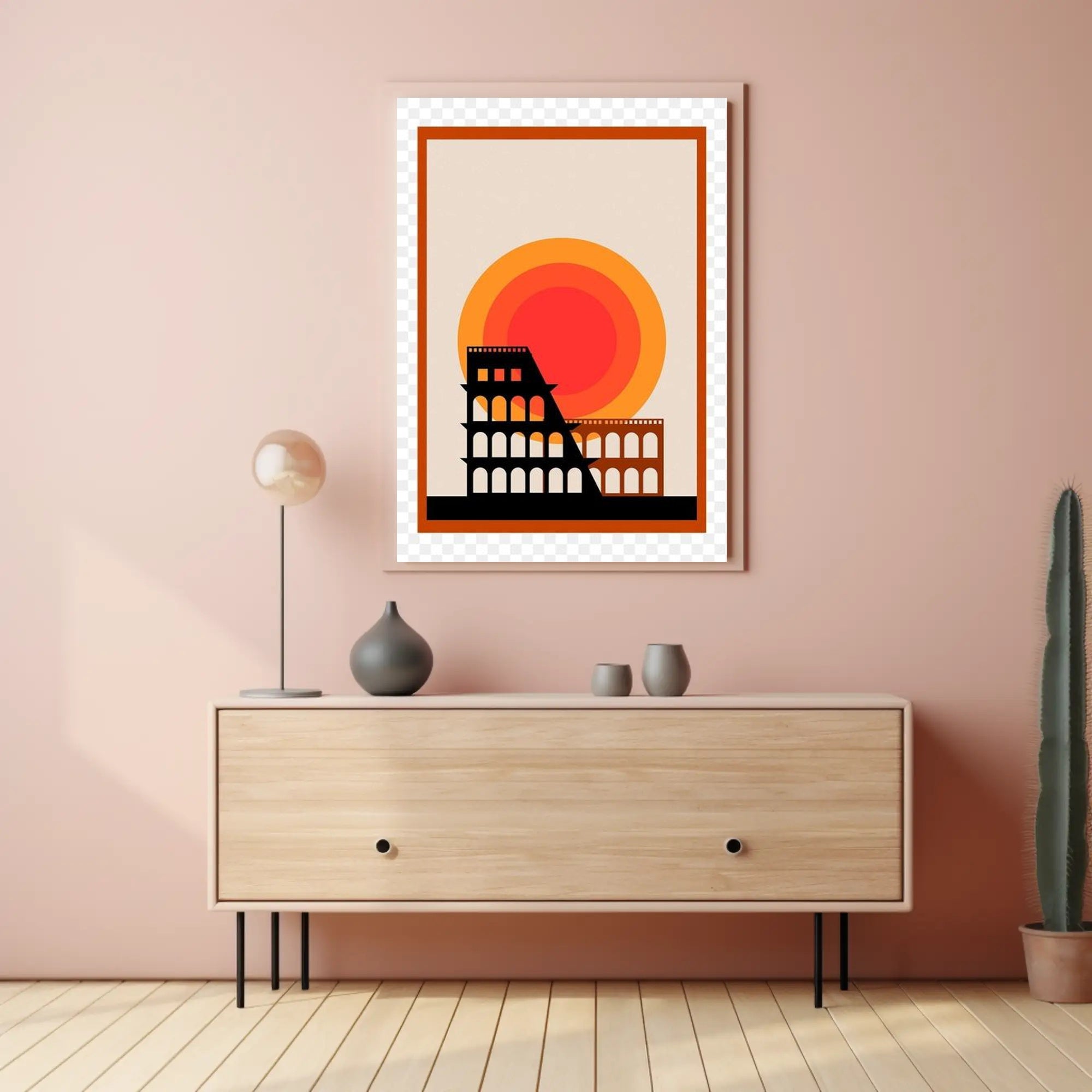 Iconic Architecture at Sunset Poster PosterGoat