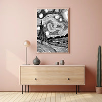 Modern Abstract Typography Art Poster