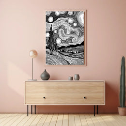 Modern Abstract Typography Art Poster