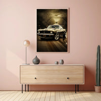 Classic Muscle on the Open Road Poster PosterGoat