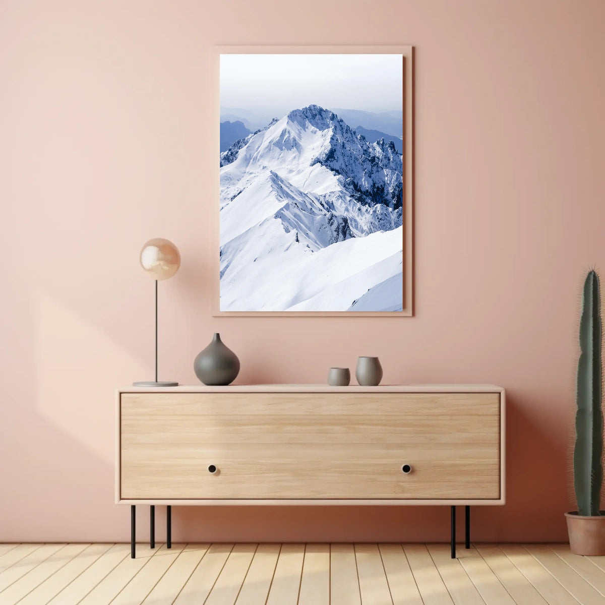 Majestic Winter Peaks Poster