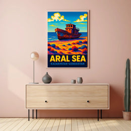 Aral Sea Kazakhstan-Uzbekistan Poster