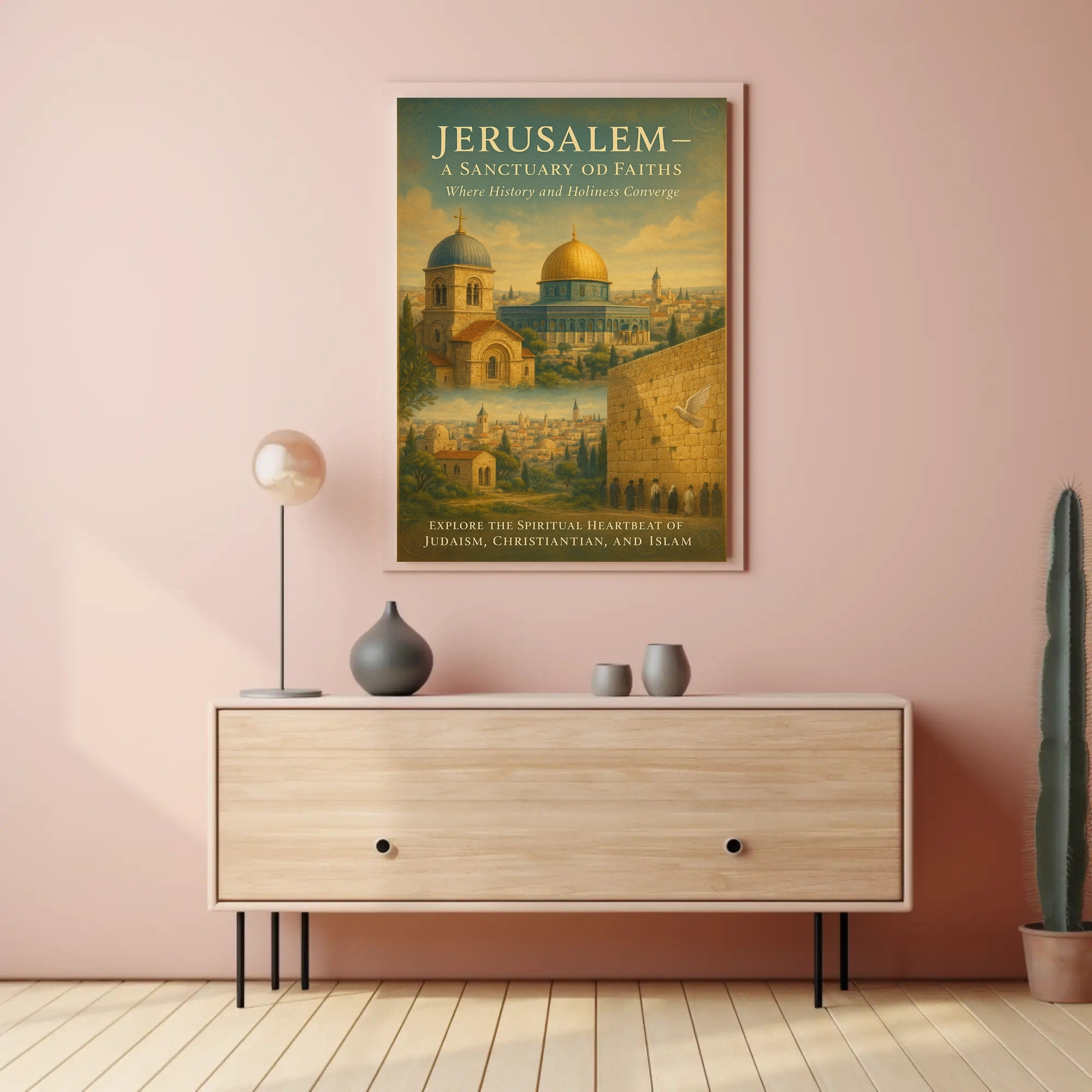 Jerusalem's Interfaith Harmony: A Cultural or Heritage Poster