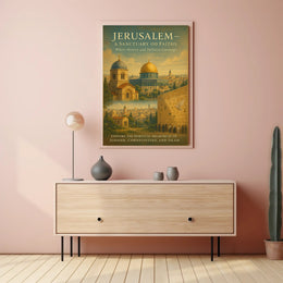 Jerusalem's Interfaith Harmony: A Cultural or Heritage Poster