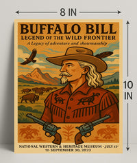 Buffalo Bill Legendary Heritage Adventure Poster Wall Art