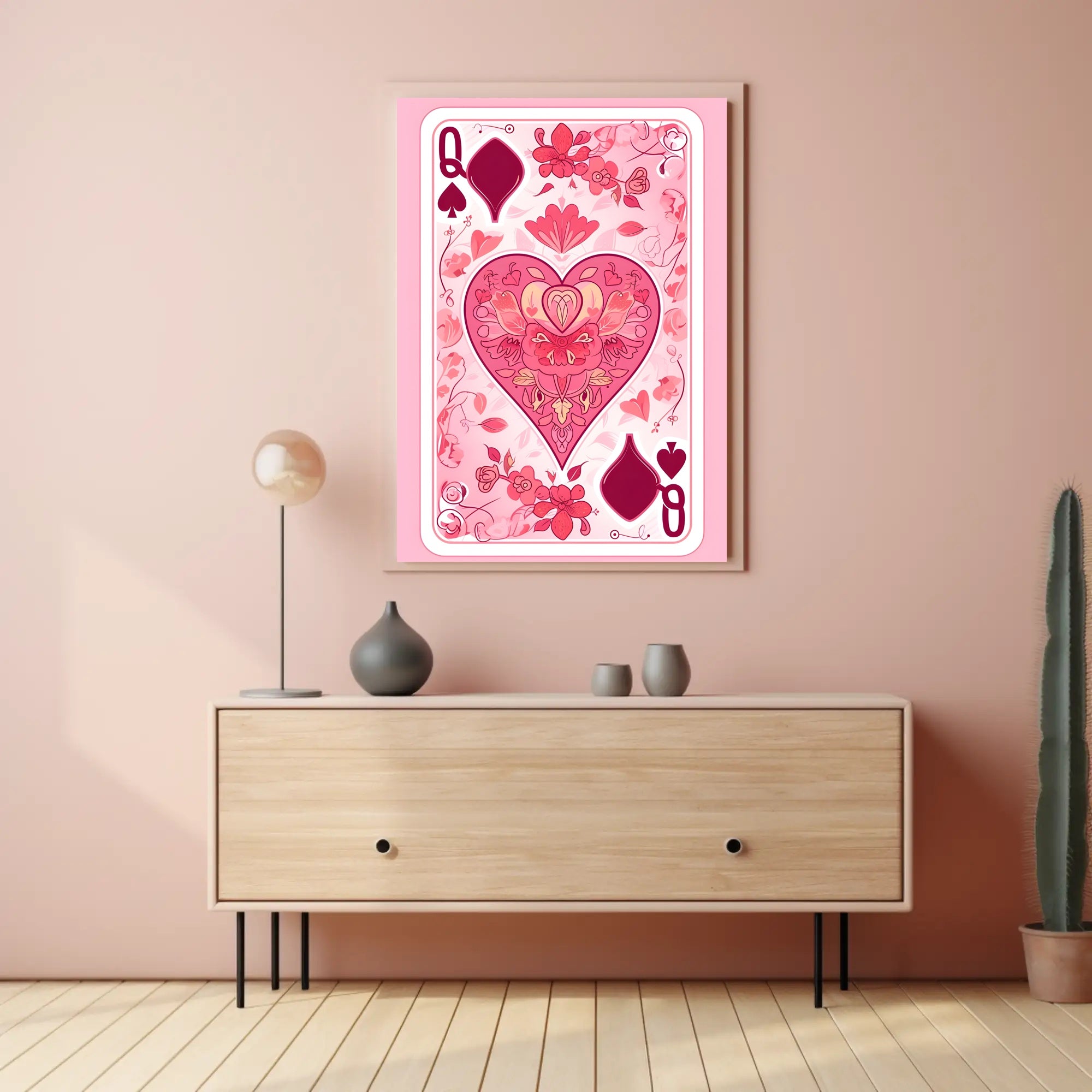 Queen of Spades Artistic Poster for Elegant Home Decor PosterGoat