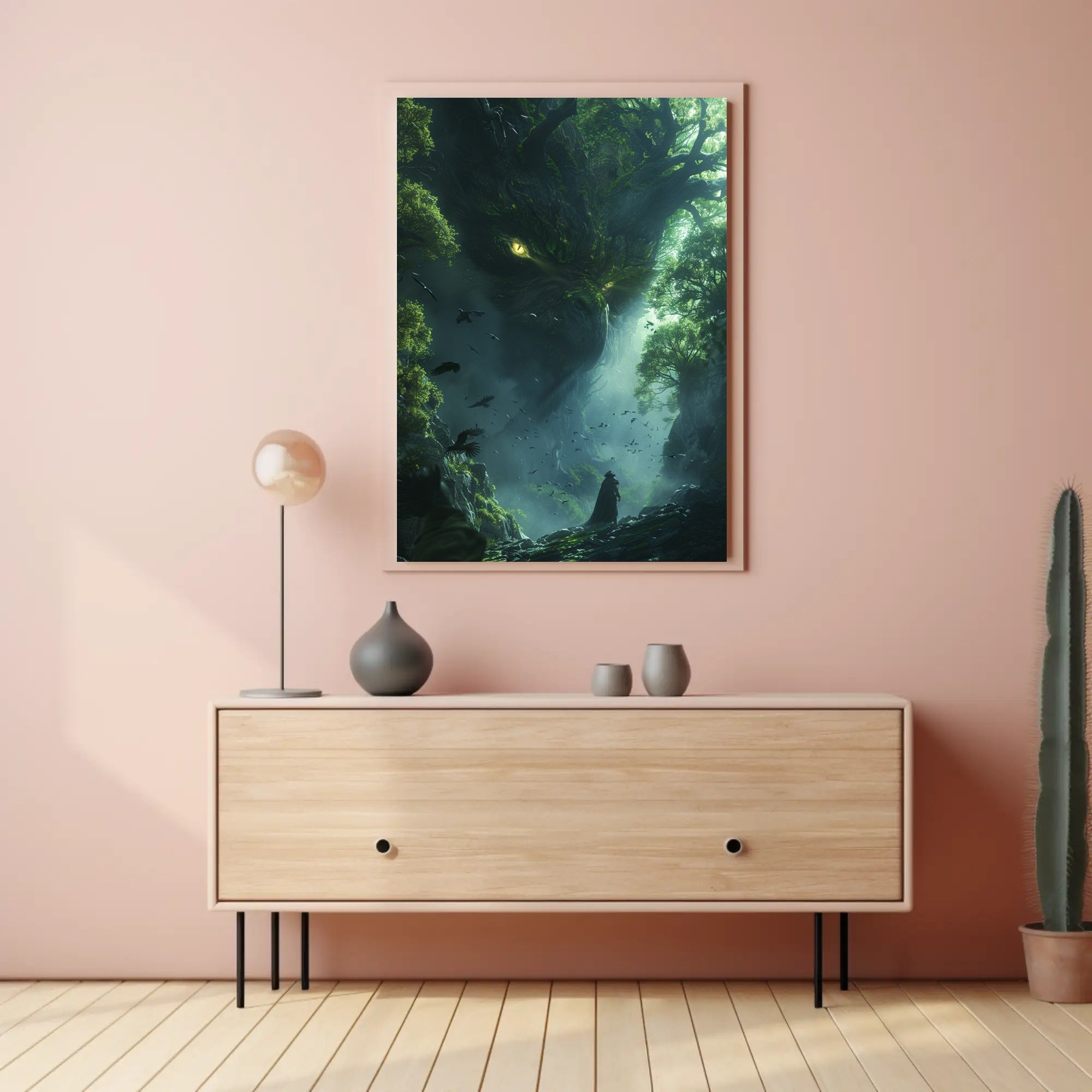 Mystical Creature in Forest: Fantasy or Mythology Poster PosterGoat