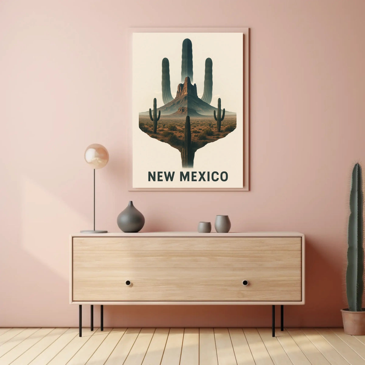 New Mexico Desert Landscape Poster