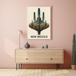 New Mexico Desert Landscape Poster