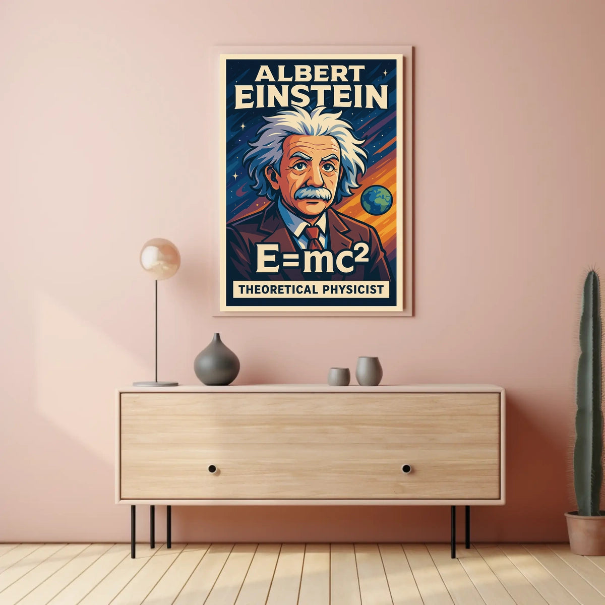 Albert Einstein Vintage Theoretical Physicist Poster