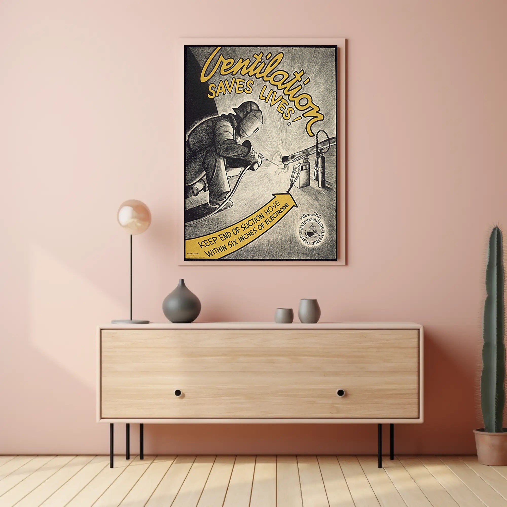 Workplace Safety Welding Ventilation Educational Infographic Poster