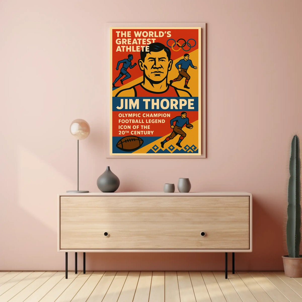 The Worlds Greatest Athlete Jim Thorpe Poster